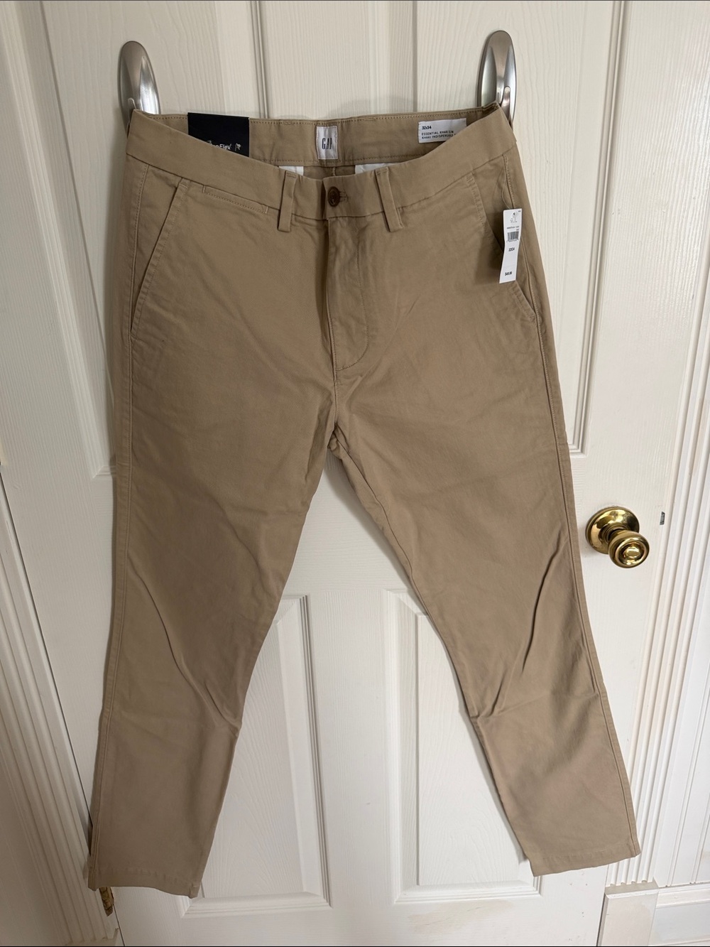 GAP Men's Tan Chino Pants - Slim Fit